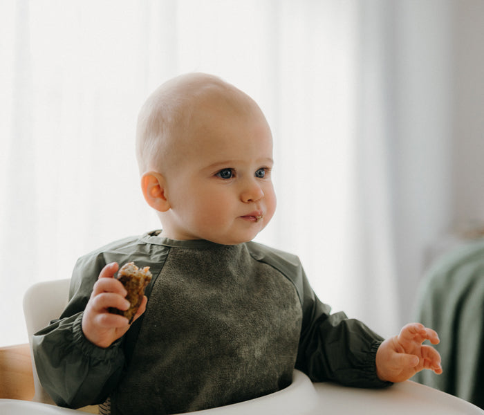 Sleeved Bib (6–12 months / 12–18 months)